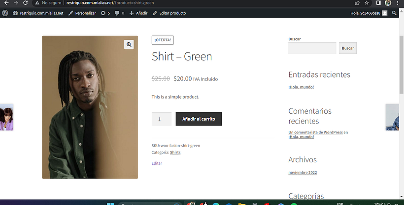 Mi proyecto del curso: Creación de una tienda online en WordPress 3