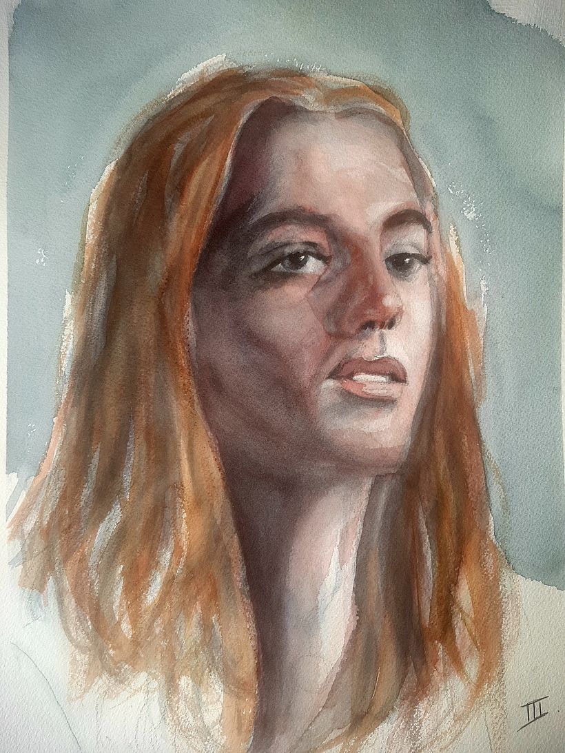 Il mio progetto del corso: Ritratto artistico ad acquerello 2