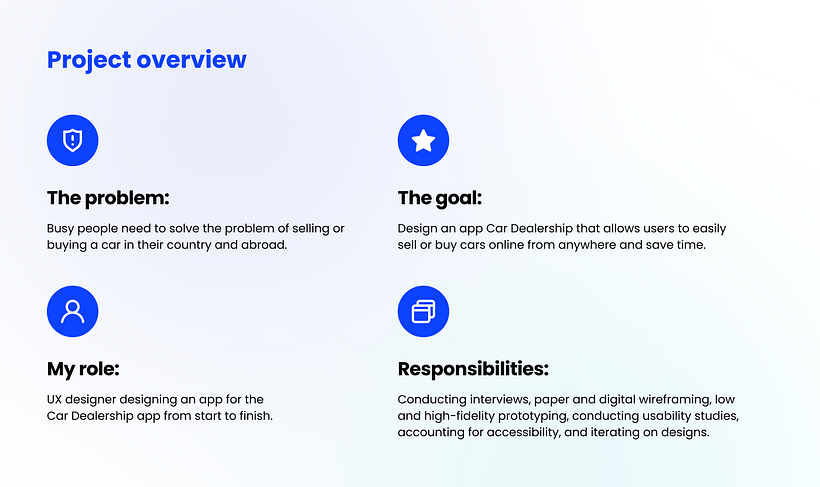 My project for course: Introduction to UX Design - 🚘 Car Dealership Mobile App 2