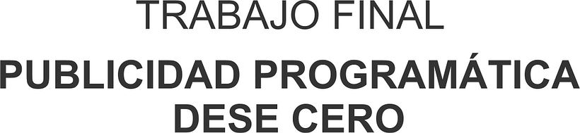 Mi proyecto del curso: Publicidad programática desde cero 8