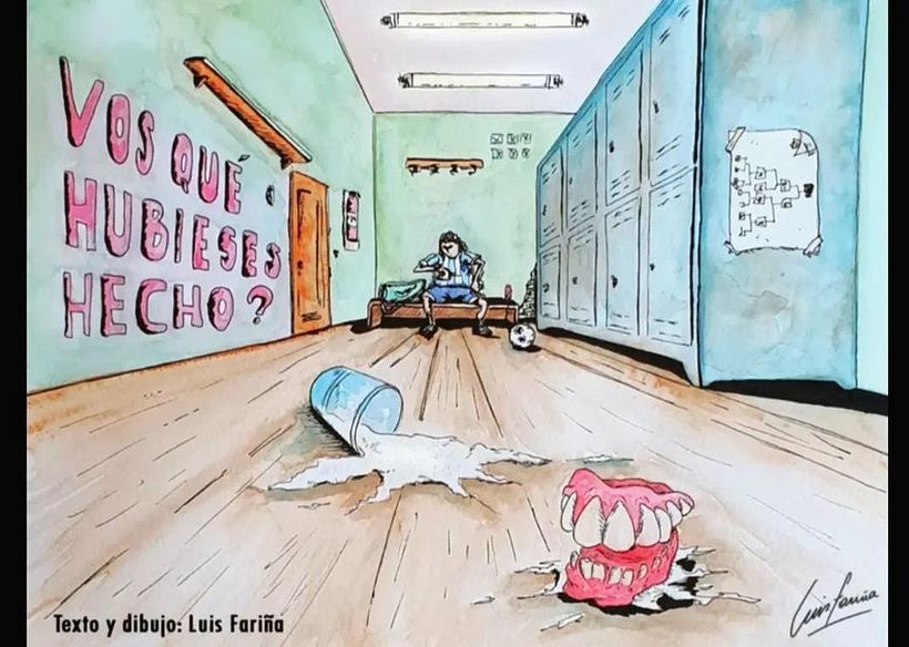 Ilustración del cuento ¨¿Vos qué hubieses hecho?¨ de mi autoría. (Lápices, tinta y acuarela)
