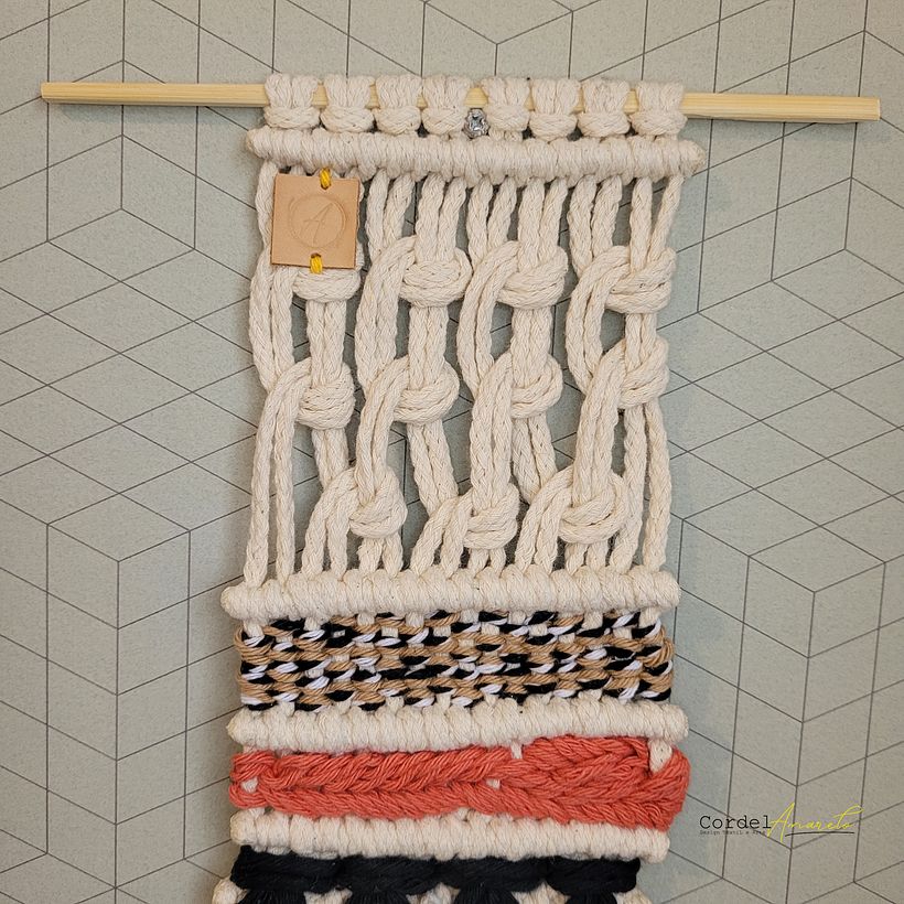 Meu projeto do curso: Introdução ao macramê: criação de um tapete decorativo 3