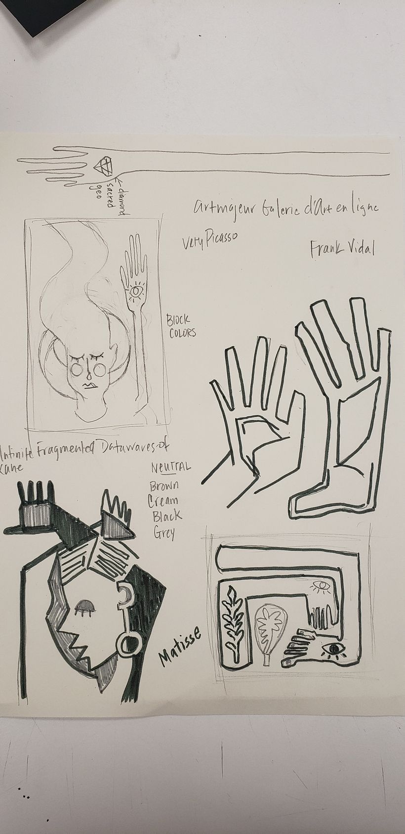 I have several different ideas, ranging from Abstract (Picasso) to a more afro future illustrative style.