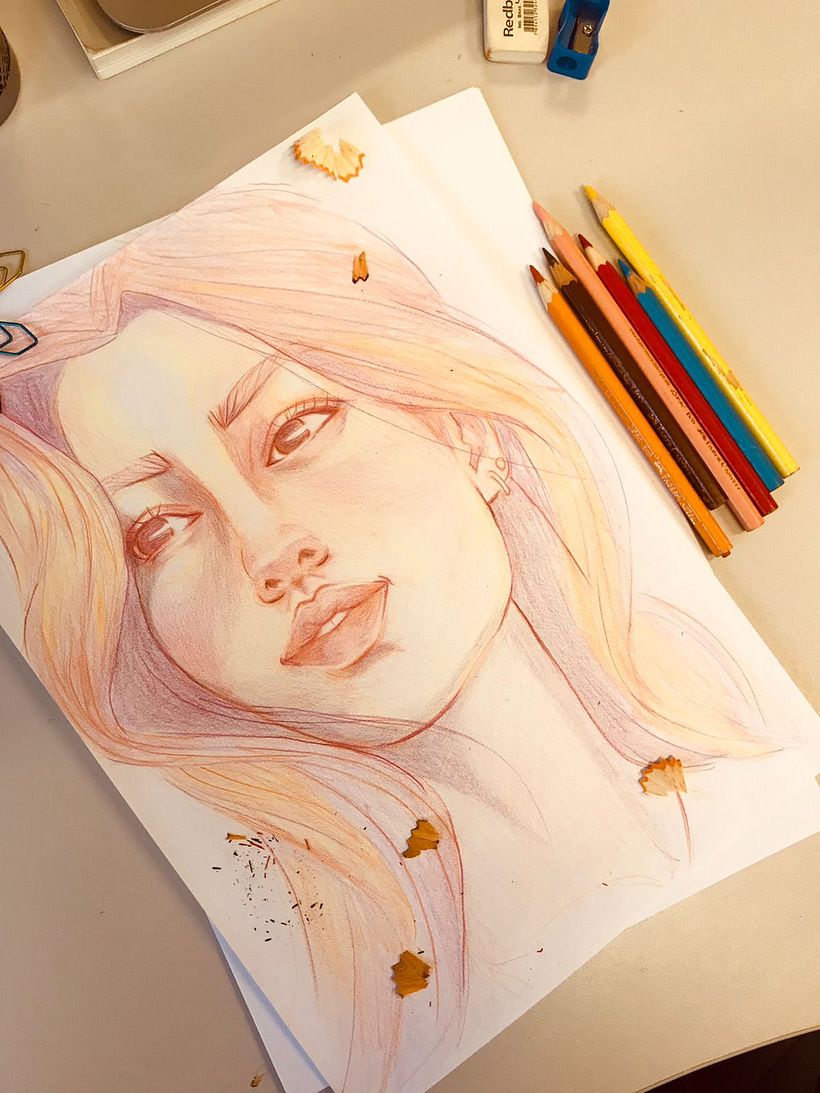 Meu projeto do curso: Desenho de retratos vibrantes com lápis de cor 5