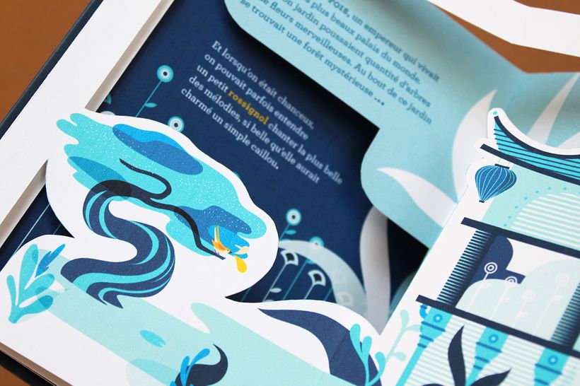 Zoom sur les illustrations et jeu de découpes