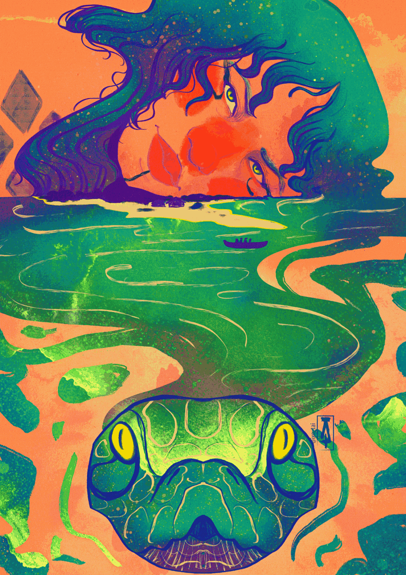 Meu projeto do curso: Técnicas de ilustração com aquarela digital 3