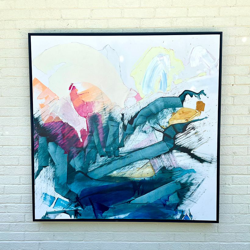 49” x 49” mixed media on canvas