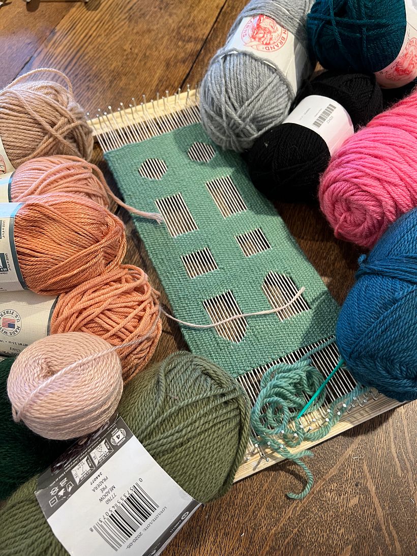 Choosing the color pallet. 