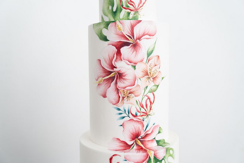 My project for course: Floral Cake Design: Paint with Cocoa Butter 2