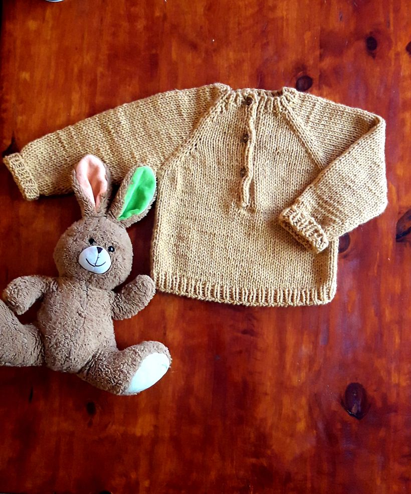 Mi proyecto del curso: Tejido de prendas infantiles con raglán top down 1