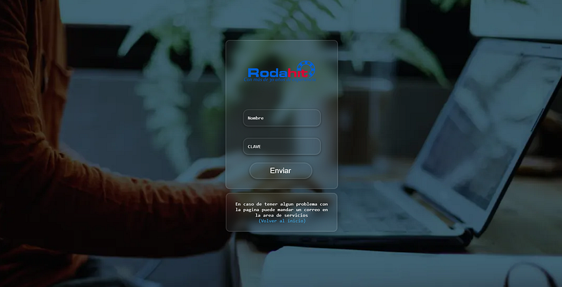 Mi Proyecto se basa en un Login para clientes específicos de una empresa en el cual ofrece servicios