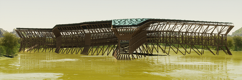 project _TUM-BS , proyecto paramétrico con bambú en tumbes Perú  2