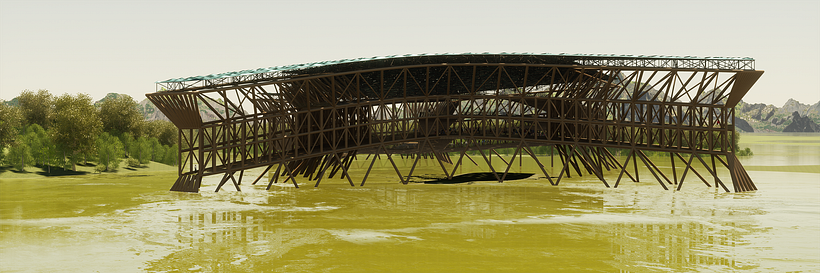 project _TUM-BS , proyecto paramétrico con bambú en tumbes Perú  3