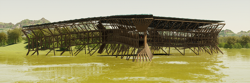 project _TUM-BS , proyecto paramétrico con bambú en tumbes Perú  4