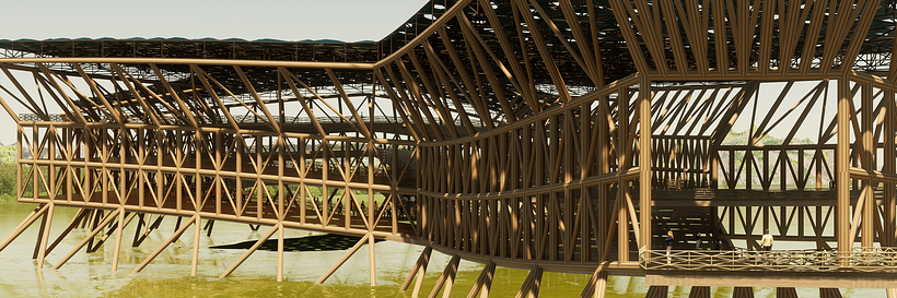 project _TUM-BS , proyecto paramétrico con bambú en tumbes Perú  5