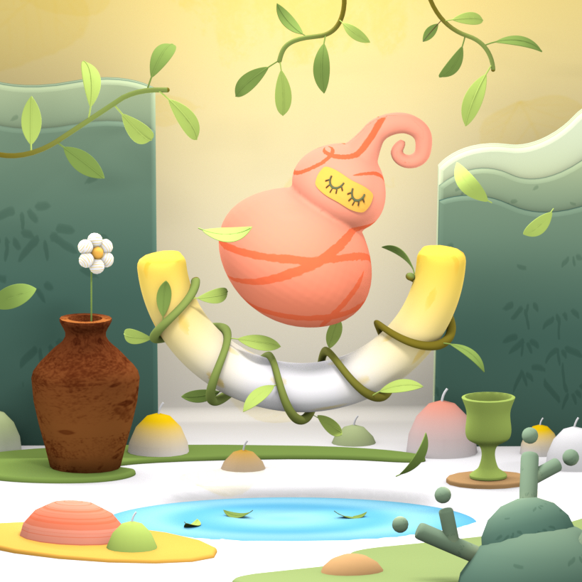 My project for course: 3D Modeling: Create Colorful and Joyful Objects 8