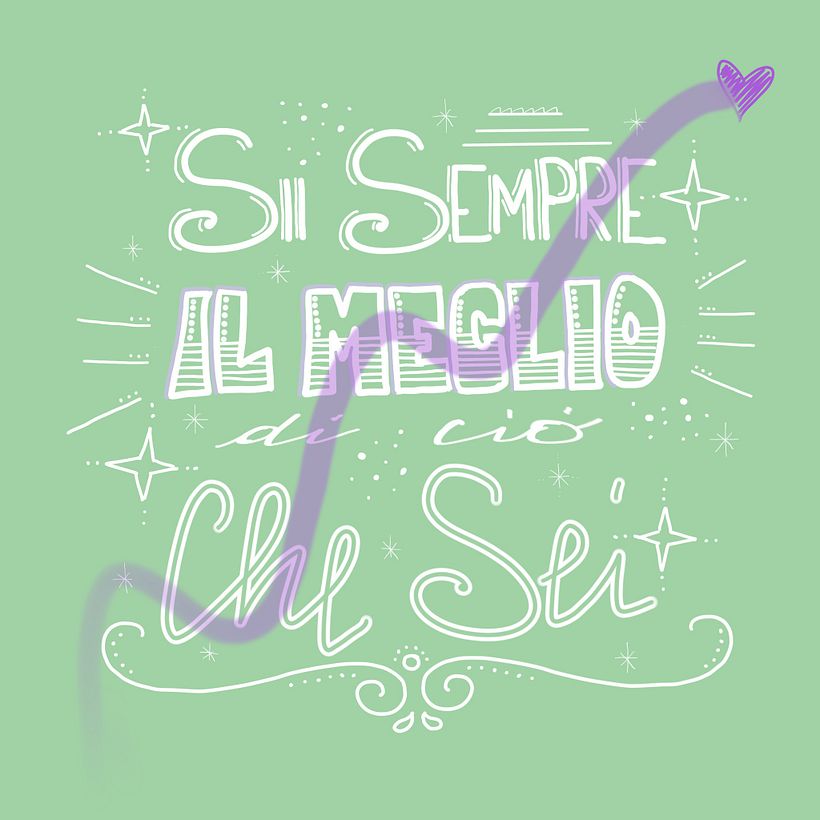 Il mio progetto del corso: Calligrafia e lettering di base con Procreate 2