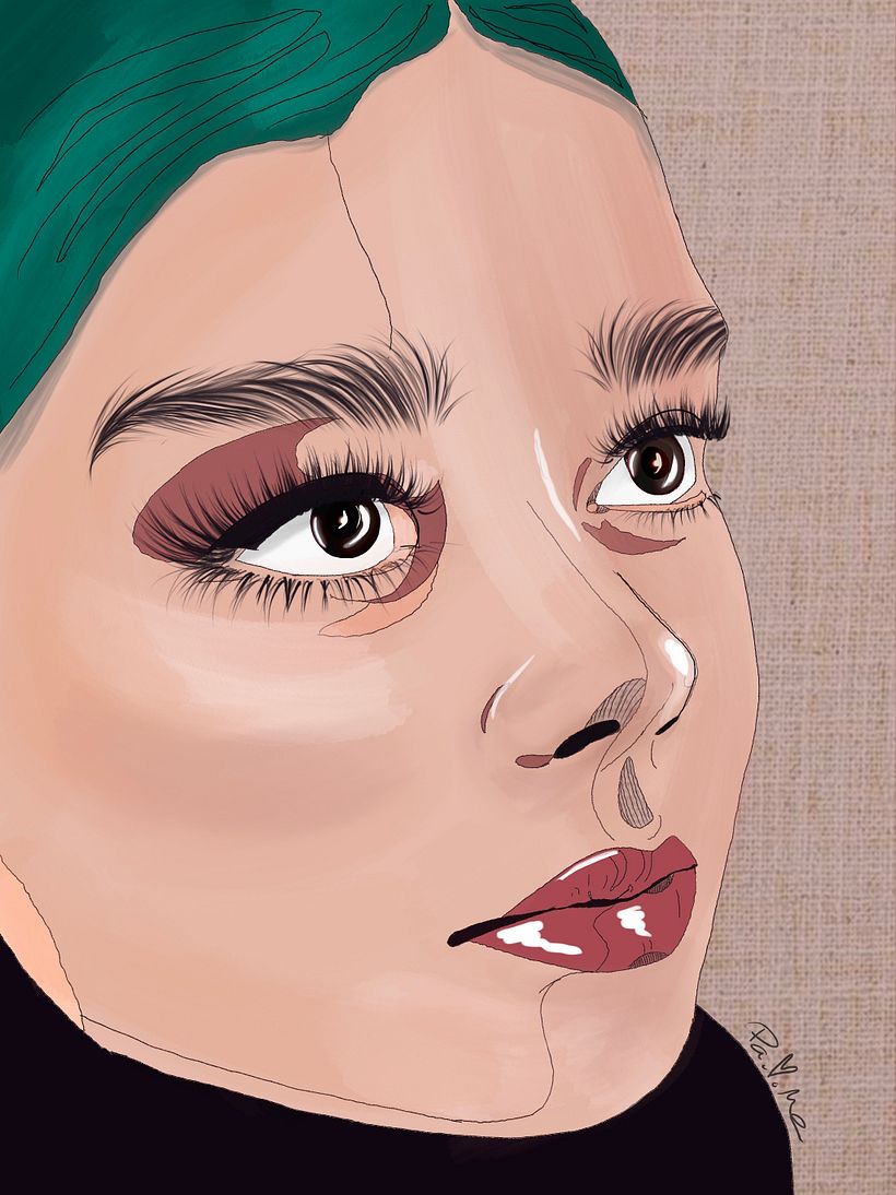 Mi proyecto del curso: Retrato ilustrado con Procreate 4