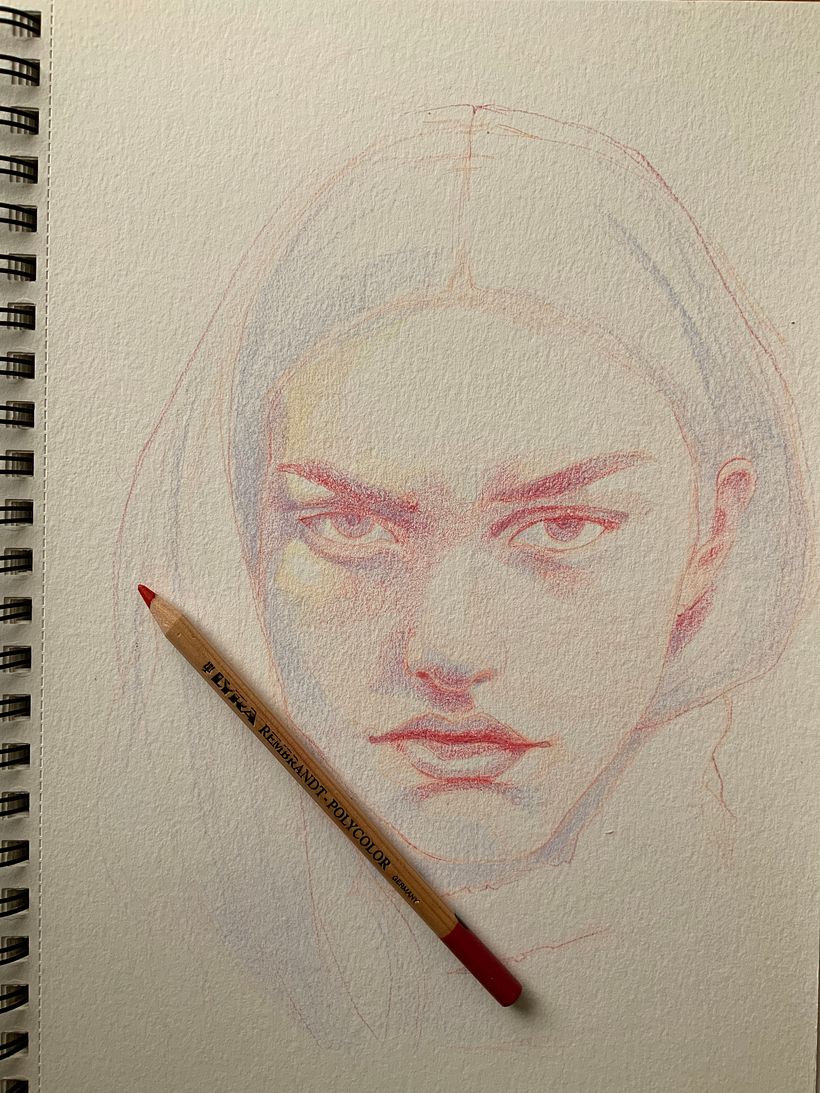 Mi proyecto del curso: Dibujo de retratos llamativos con lápices de colores 7