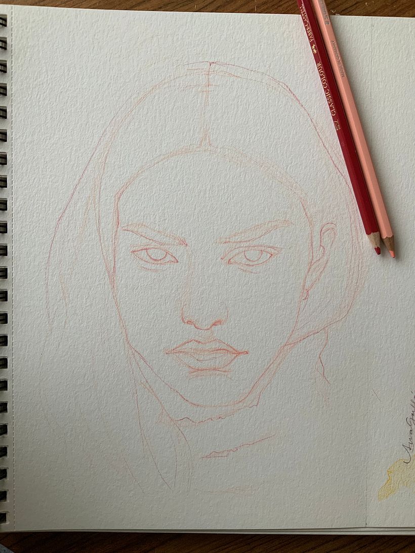Mi proyecto del curso: Dibujo de retratos llamativos con lápices de colores 9