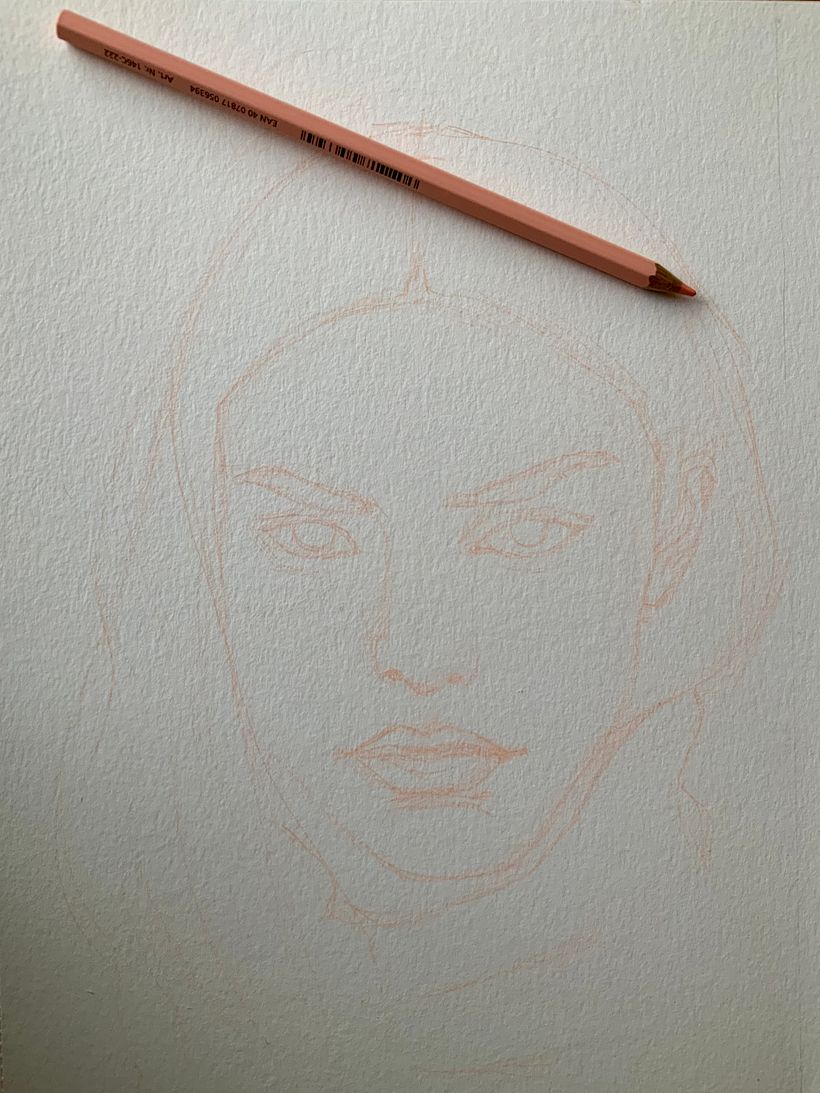 Mi proyecto del curso: Dibujo de retratos llamativos con lápices de colores 10