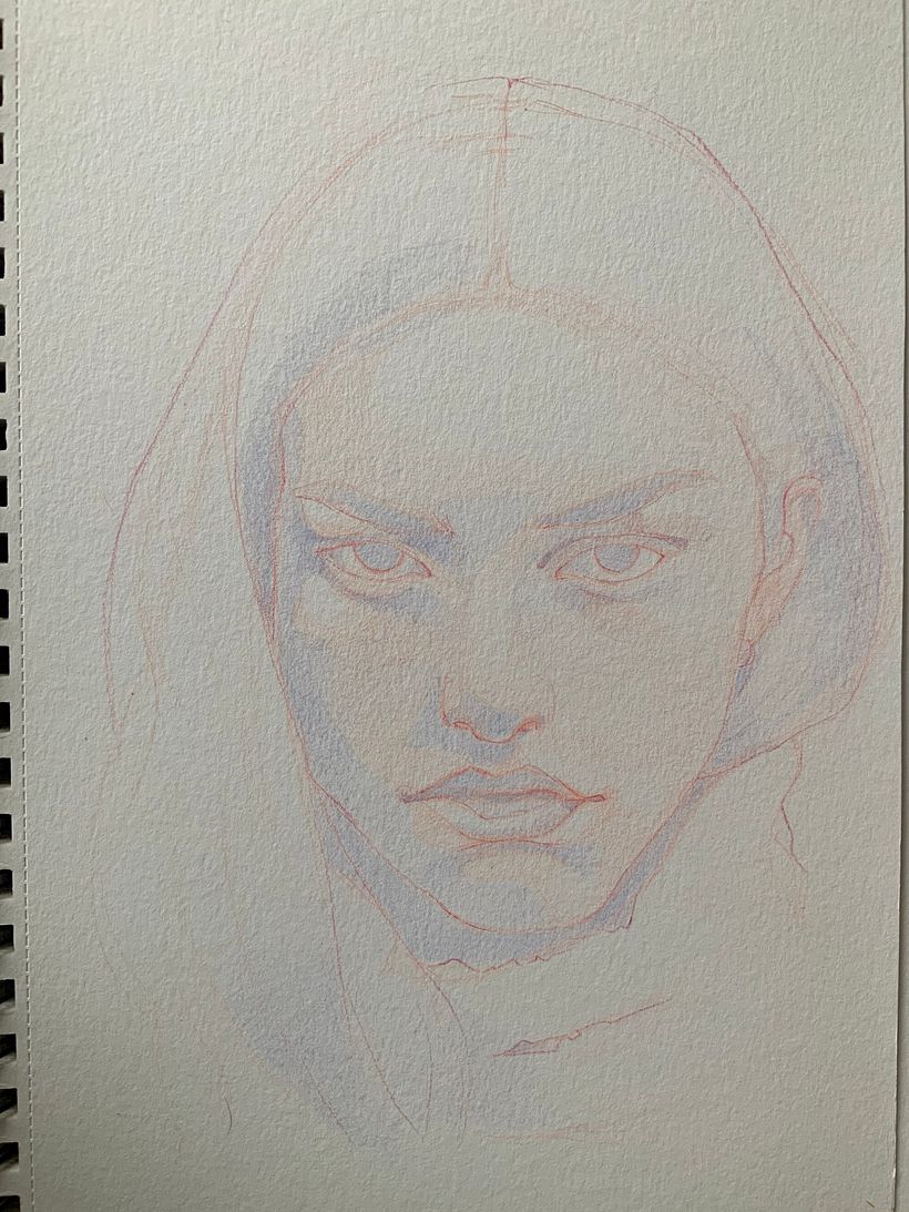 Mi proyecto del curso: Dibujo de retratos llamativos con lápices de colores 8