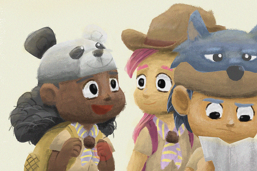 Bird Squad - Tracking Travel - My project for course: Cinematic Digital Illustration with Photoshop 3