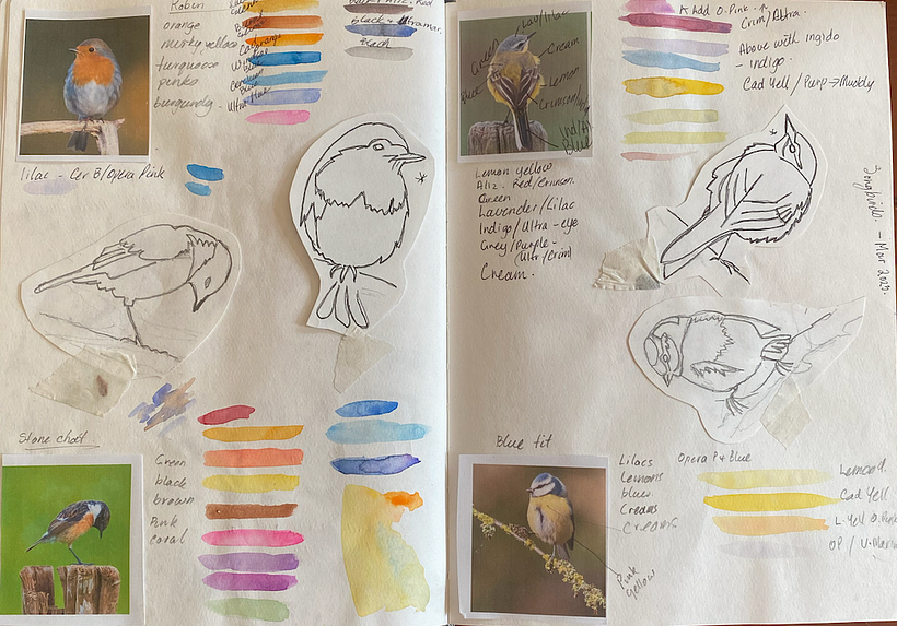 My project for course: Artistic Watercolor Techniques for Illustrating Birds 4