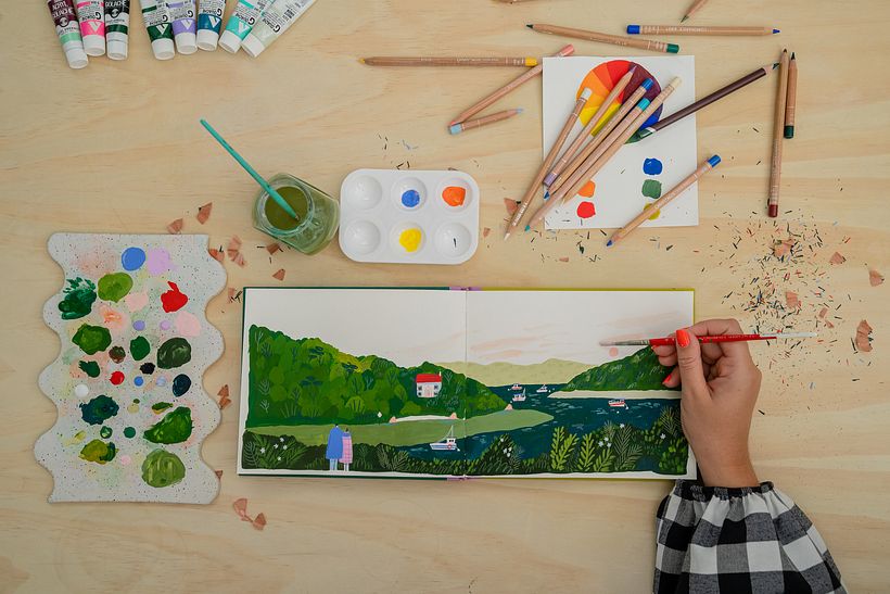 My project for course: Travel Sketchbook Illustration with Gouache 2