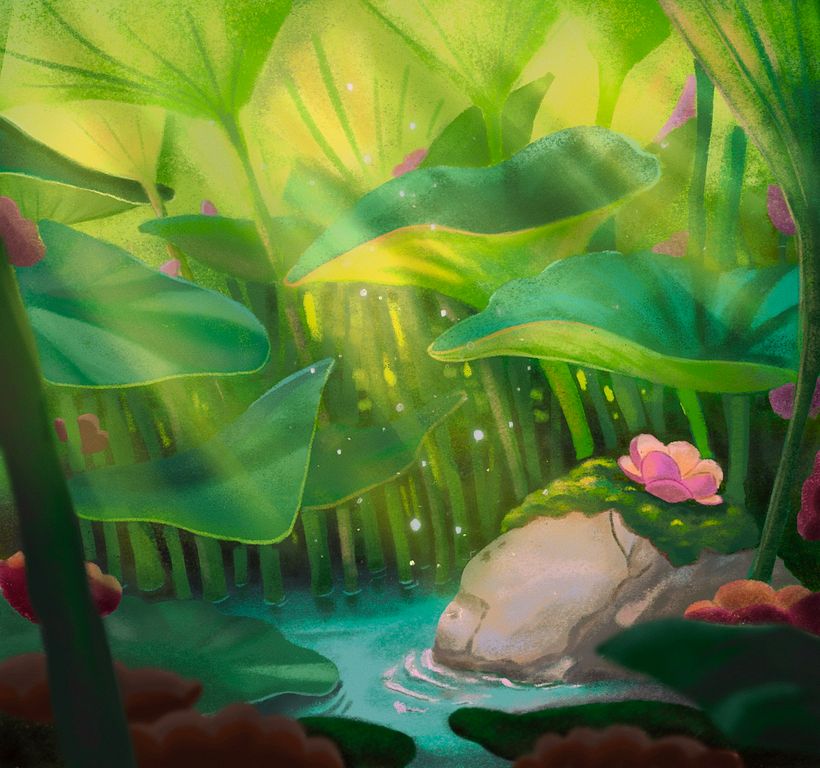 Mon projet du cours : Scènes atmosphériques colorées et lumineuses sur Procreate 1