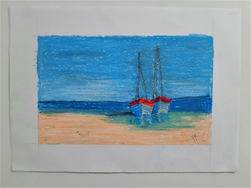 Giz pastel sobre papel 2023