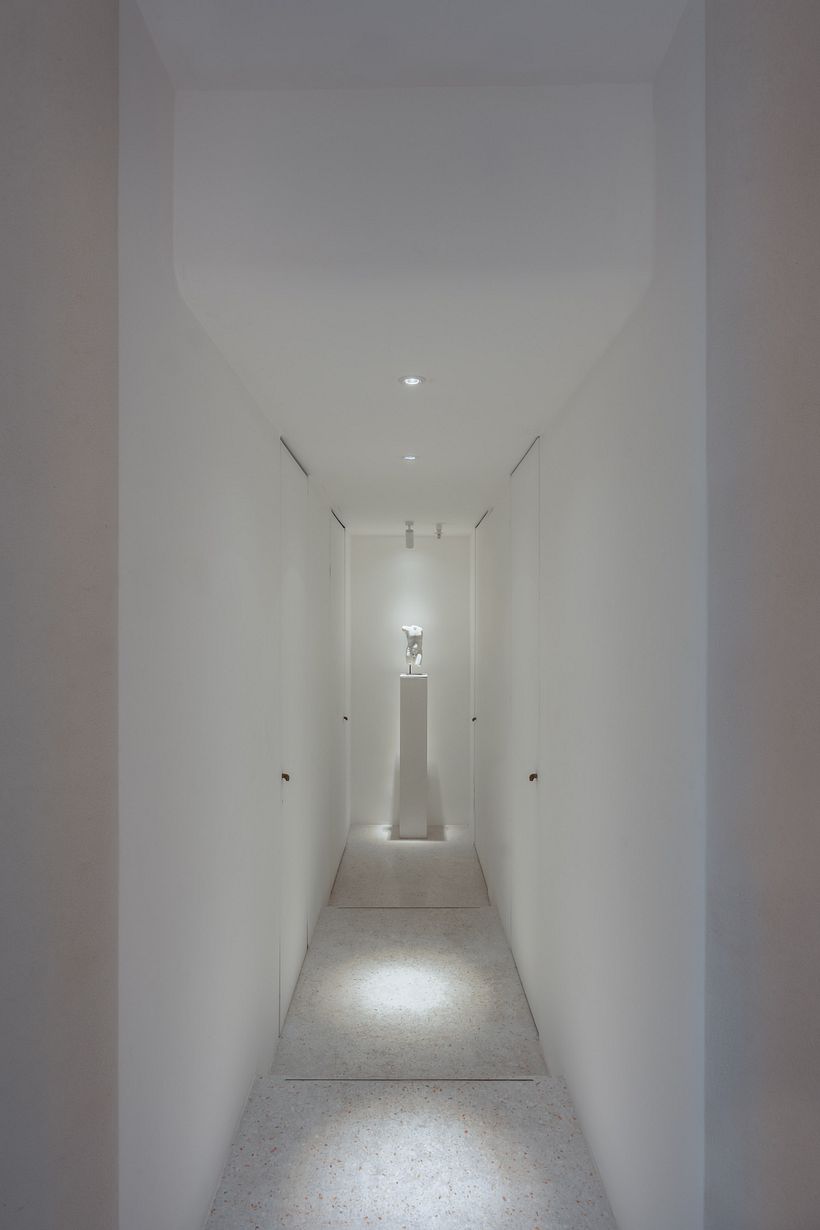 Corridor with hidden doors