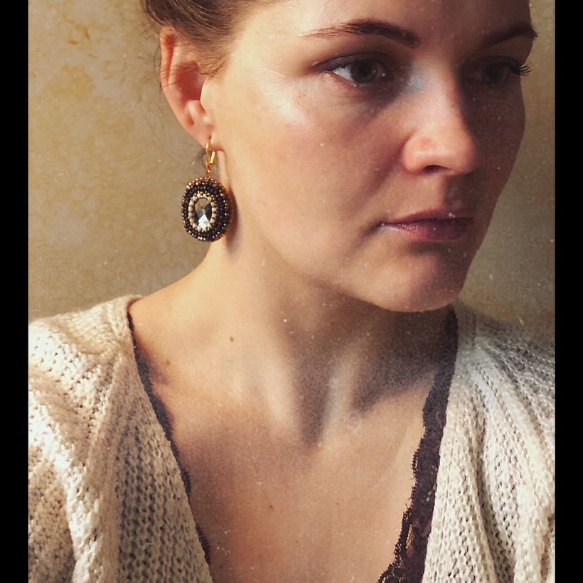 Earrings "Symphytum officinale" 7