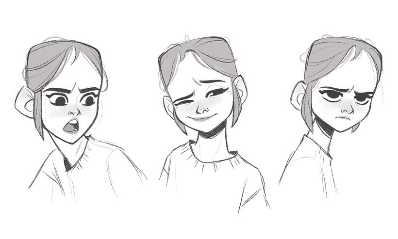 Drawing faces and expressions.
