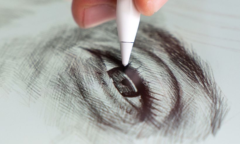Drawing realistic eyes.