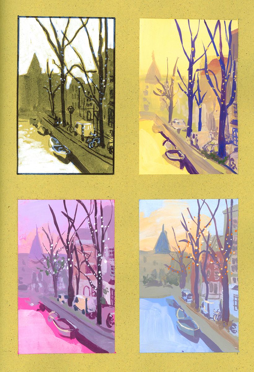 Hello Amsterdam, a Gouache Project 4
