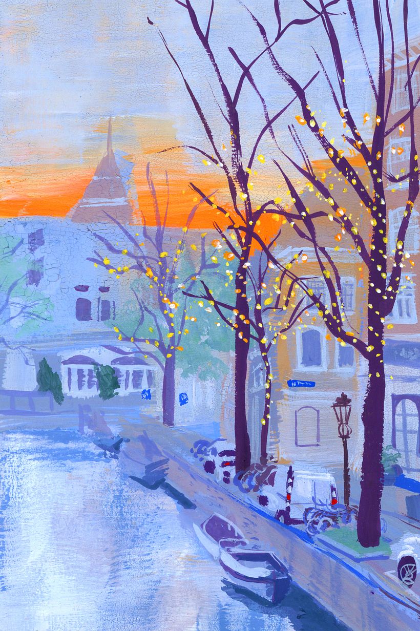 Hello Amsterdam, a Gouache Project 5