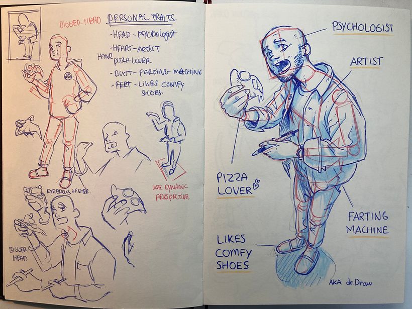 Sketchbook illustrations + sketch 1