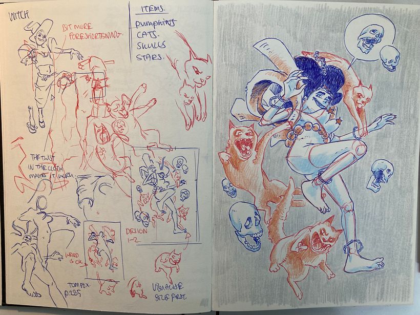 Sketchbook illustrations + sketch 4