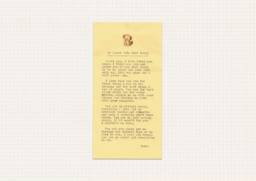 Fake love letters: a selection of real emails turned into vintage paper props 4