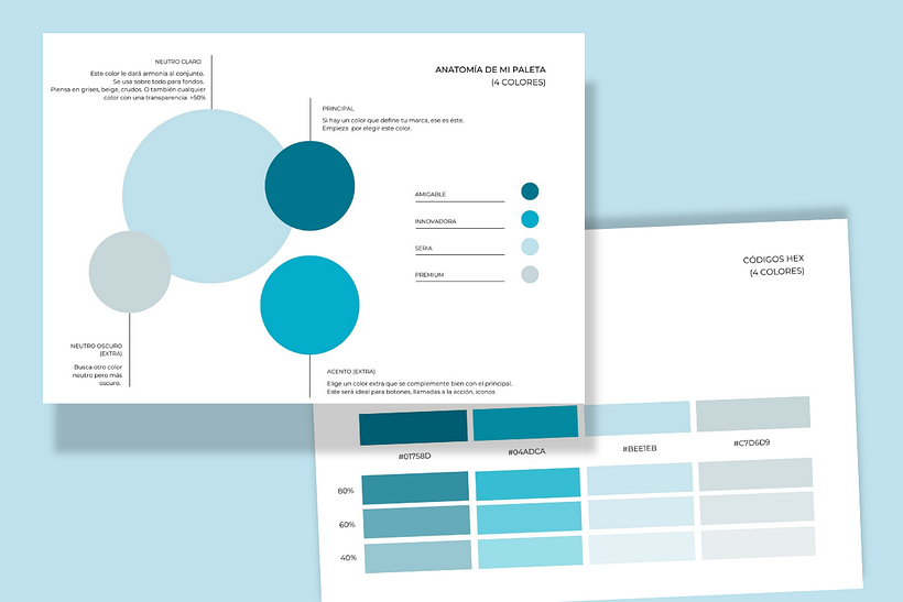 Anatomía de la paleta de colores