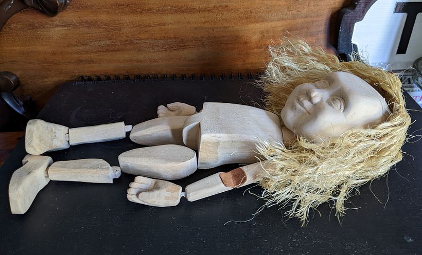 Almost finished puppet. I need to buy some decent chisels! I carved a lot of the puppet with a Stanley Knife