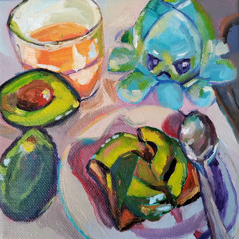 Mi proyecto del curso: Técnicas de pintura contemporánea al óleo 1