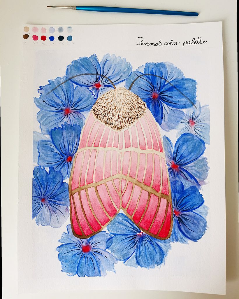 My project for course: Creation of Color Palettes with Watercolor 2