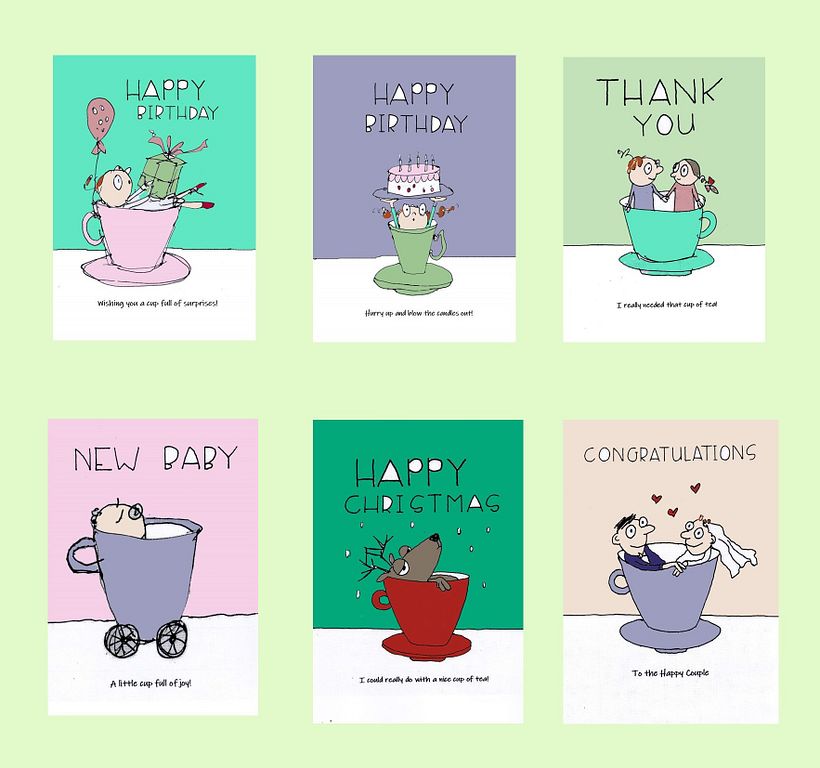 My Card Collection with the theme of "TEA"