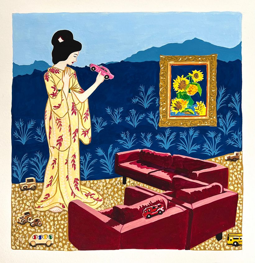 My project for course: Introduction to Gouache: A Chromatic Journey to Japan 2
