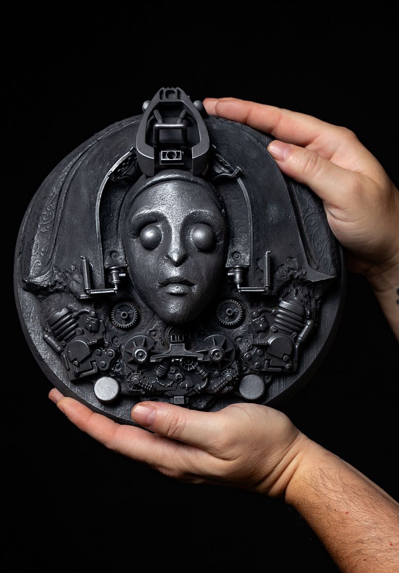 Mi proyecto del curso: Escultura: modelado de arcilla y ensamblaje. "Tika I" 3
