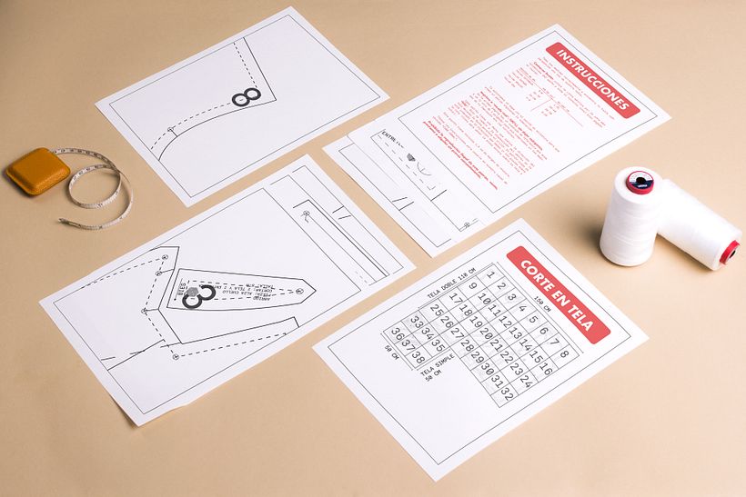 Presentación de patrones para la tienda de Etsy