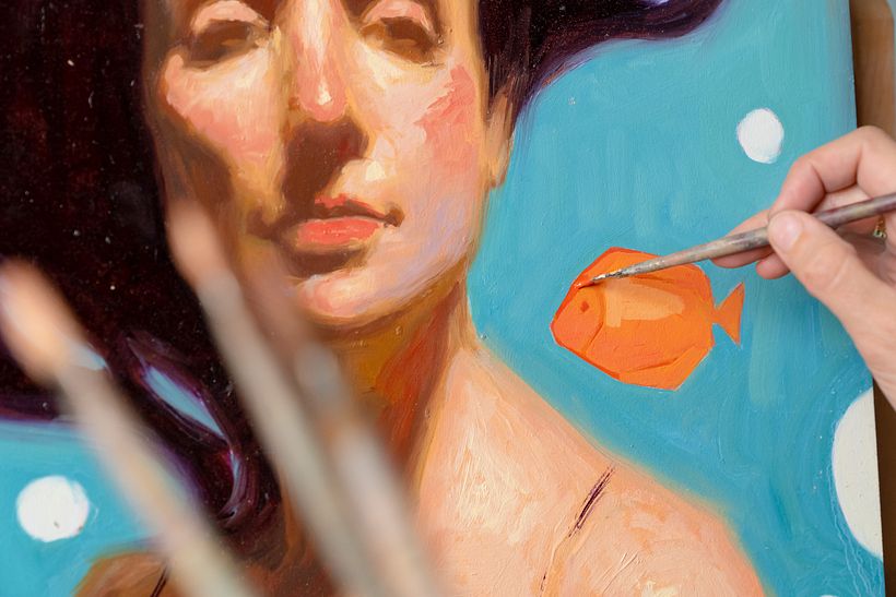 Plantear el color de la pintura sin preocupación excesiva por conseguir transiciones perfectas es de los mejores consejos.