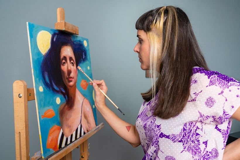 Con concentración y enfoque las pinturas siempre se consiguen resolver.